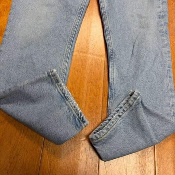 AGOLDE Riley High Rise Straight Crop Jeans Size 27 Button Fly Organic Cotton - Picture 10 of 11